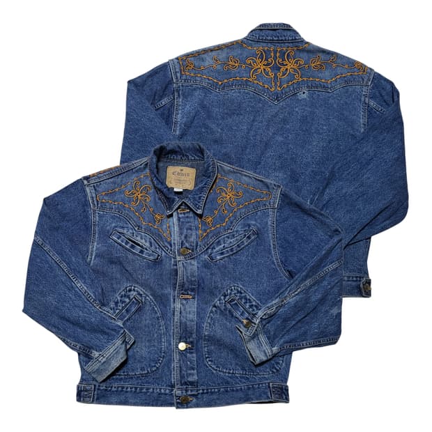(L) 에드윈 웨스턴 데님 자켓 EDWIN 웨스턴자수