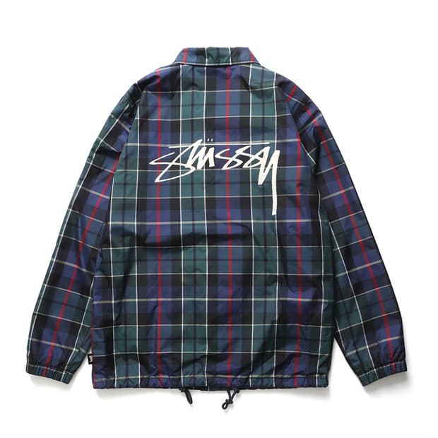 STUSSY Plaid Coach Jacket