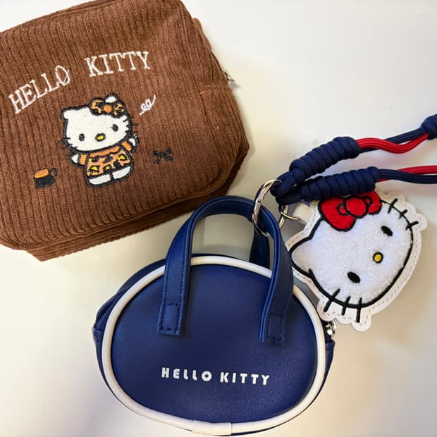 일본잡지부록 키티& 코듀로이 다이소 키티 세트