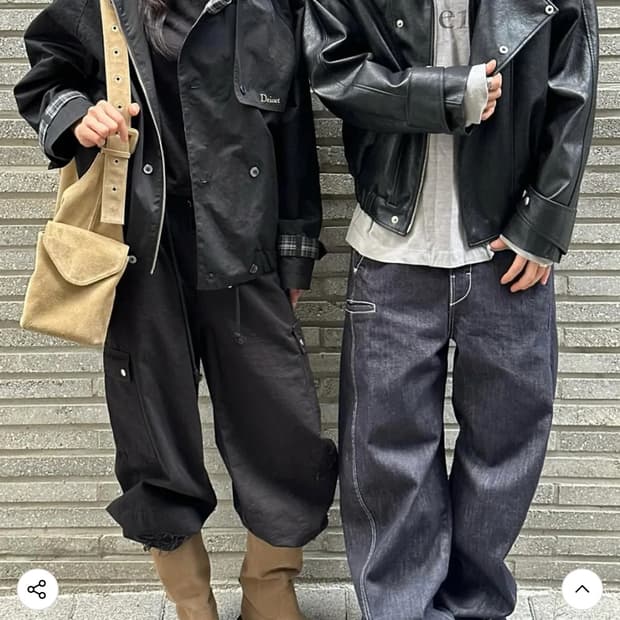 다이닛 카고 팬츠 블랙