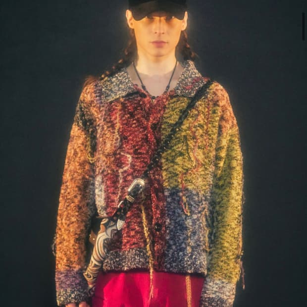 앤더슨벨 크로이돈 패치워크 가디건 