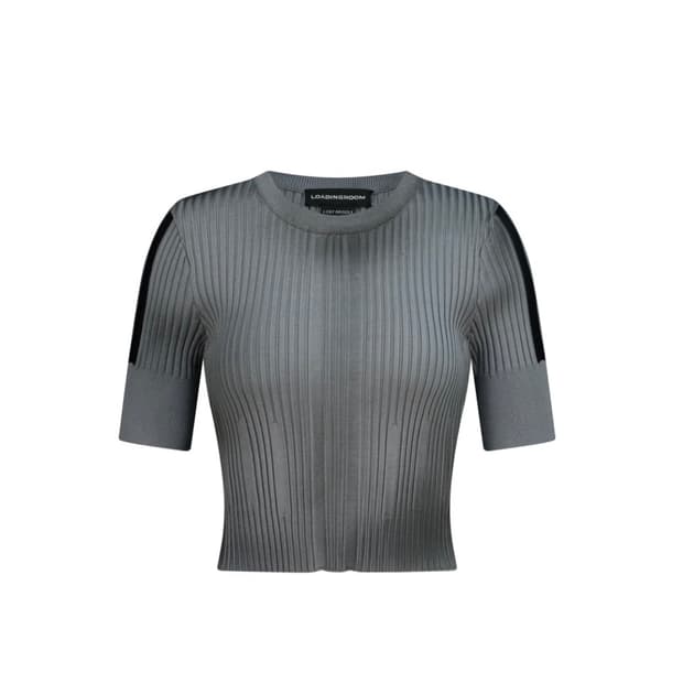 Loadingroom dirty crop knit top