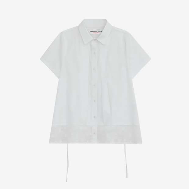 더뮤지엄비지터 W BACK STRING LAYERED SHIRT