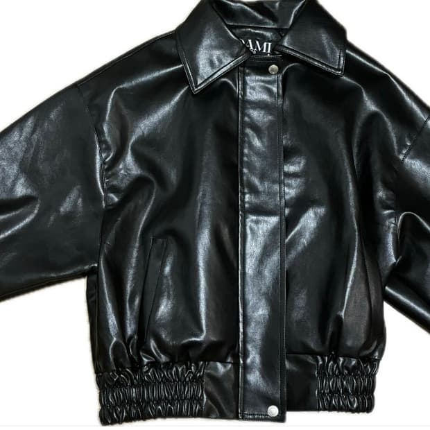 다미쉬 비건 레더 자켓