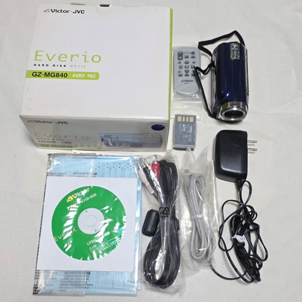 jvc GZ-MG840/미품/풀박스/블루컬러