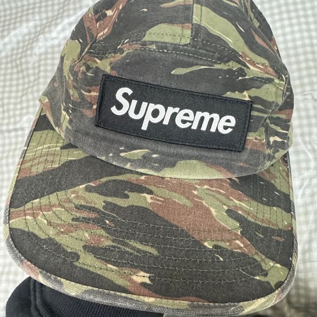 [OS] 슈프림 밀리터리 캠프캡 올리브 타이거 카모 24SS