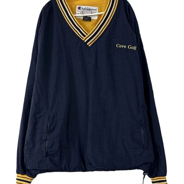 [L] CHAMPION 90s 올드스쿨빈티지 범블비 브이넥풀오버