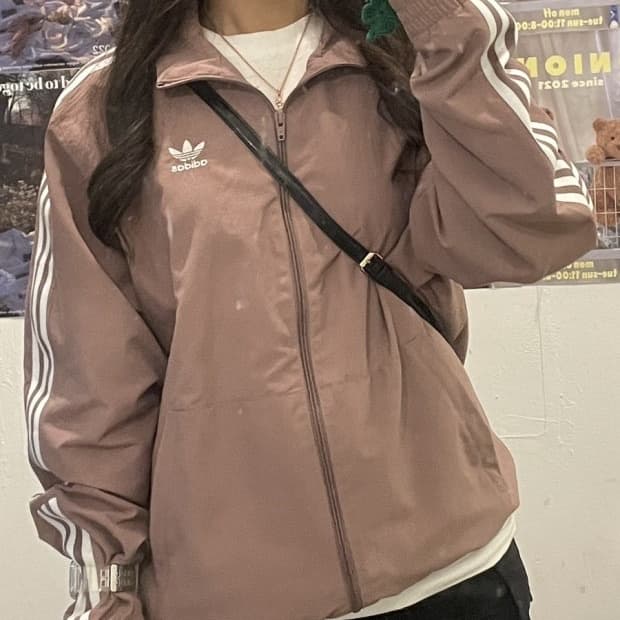 아디다스 브라운 바람막이