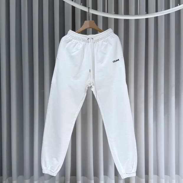 S / 셀린느 로고 트레이닝 조거팬츠 화이트