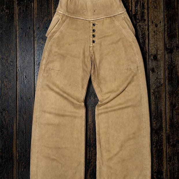 KAPITAL High waisted Button Fly Pants