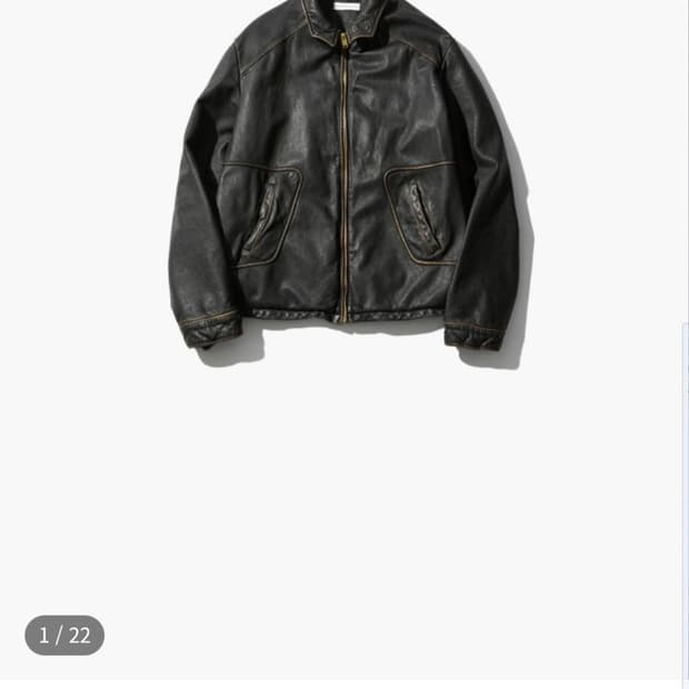 [2] 오토매틱 포 더 피플 파이핑 레더 자켓 mk2 25fw