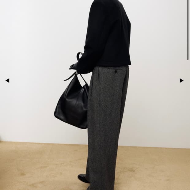 토니웩 딥턱 와이드레그 트라우저 그레이 30M