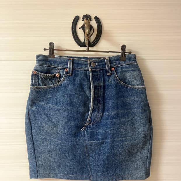 리바이스 501 데님 스커트 W33 L30