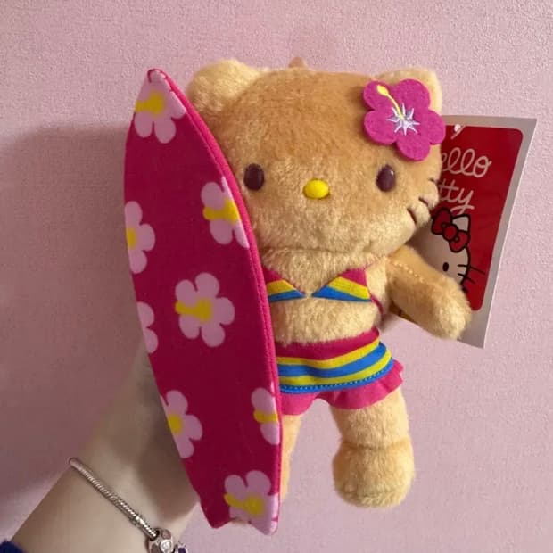 도쿄 50주년 키티전시회 서핑태닝키티 태닝키티 고전 키티