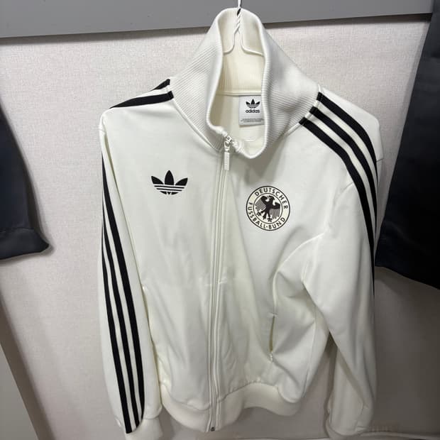 아디다스 독일 베켄바우어 트랙 탑 오프 화이트