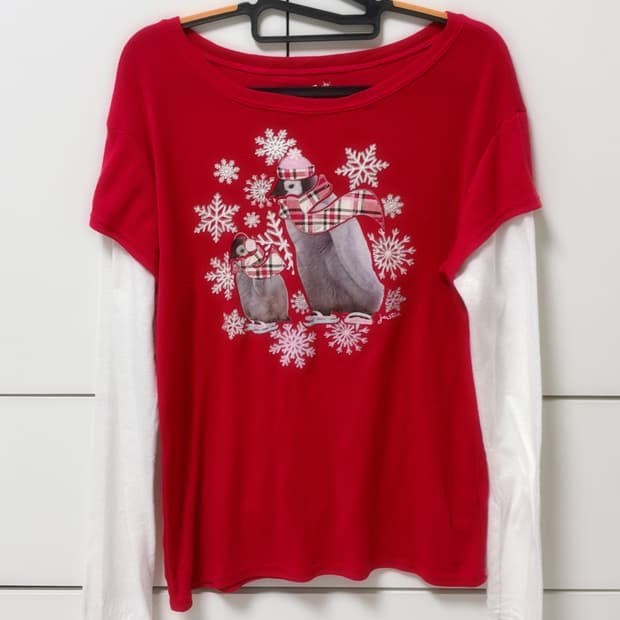 펭귄 레이어드티