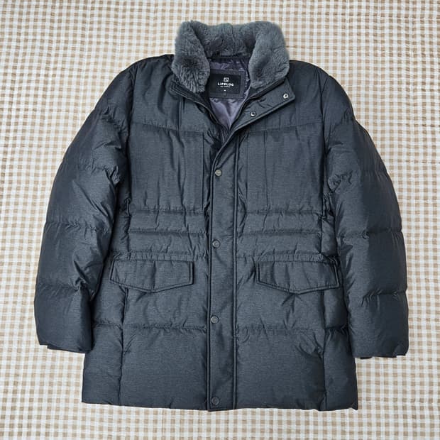 라이프로그 오리털 코트형 패딩 남자100