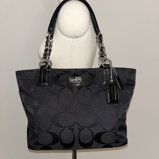 📦Coach allblack shoulder bag