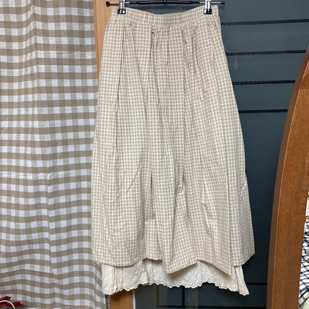 빈티지 모리걸 레이어드 스커트