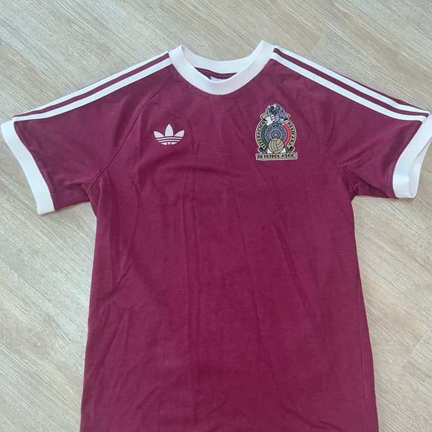 아디다스 멕시코 아디컬러 3S 티셔츠 노블 마룬 - KR 사이즈