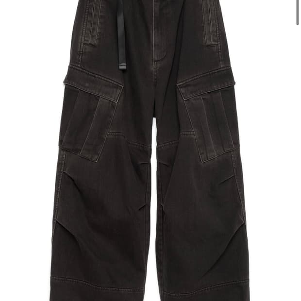 해칭룸 밀 팬츠 워시드 블랙