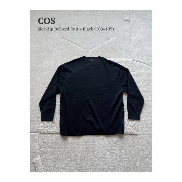 코스 사이드 집업 니트 (103-105)
