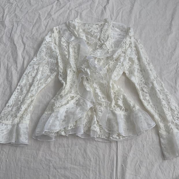 아이보리 페어리 레이스 가디건 