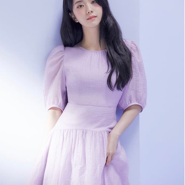 잇미샤 [지수원피스]라벤더 시어서커 원피스 S
