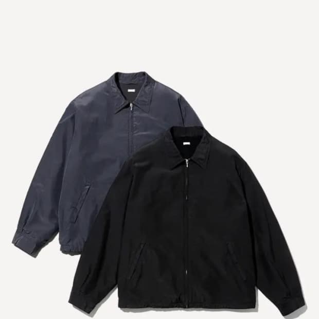 [3] 아프레쎄 25ss 실크 타페타 코치 자켓 블랙