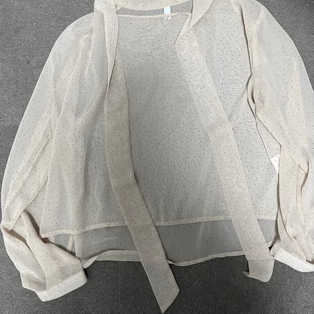 시스루 블라우스