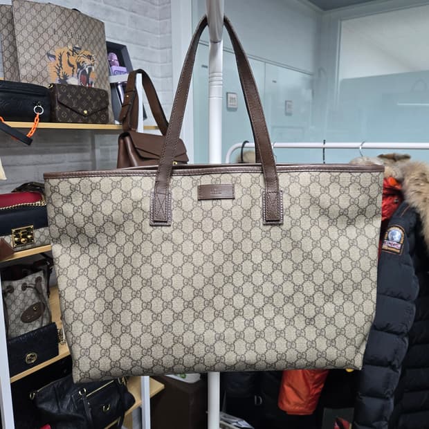 [특가][정품] 구찌 시그니처 라지 토트백