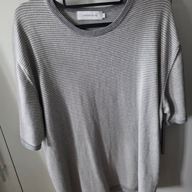 (L)유니온블루 MARINE STRIPE HALF KNIT [LIGHT