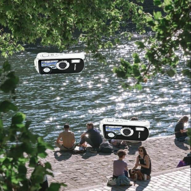 필름색감&입문!) Pentax Optio WP 디카 카메라