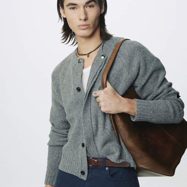 [L]토니웩 26SS 버튼 가디건 그레이