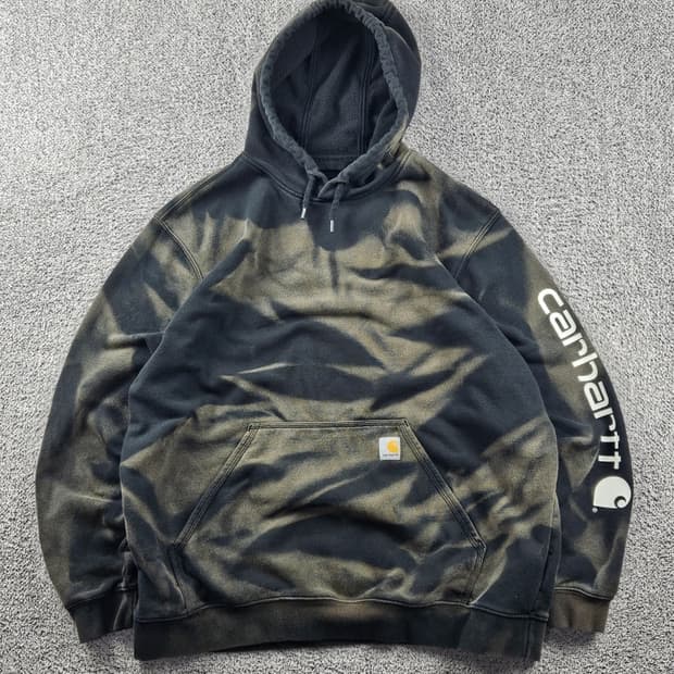 칼하트 다잉 워시드 커스텀 후드 티셔츠 ( XL ) / 10690