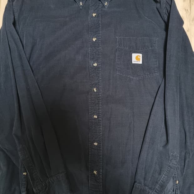 칼하트 코듀로이 네이비 워크셔츠(XL)