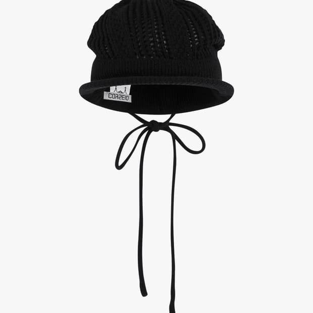 코이세이오 코이 바이저 크로셰 비니 블랙