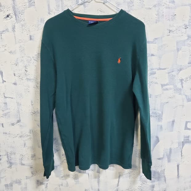 폴로 랄프로렌 와플 긴팔 티셔츠 그린 