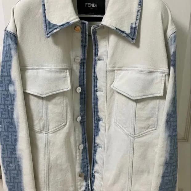 [미개봉 새상품] 펜디 23 FF로고 블리치드 데님 자켓 46사이즈