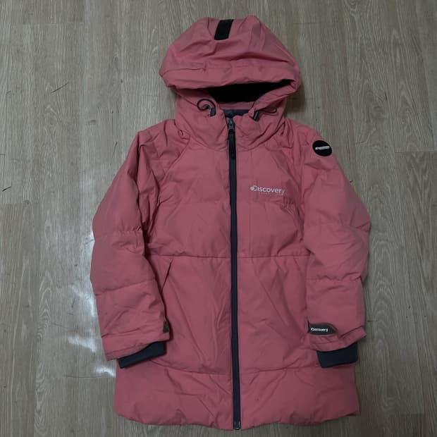 디스커버리 키즈 덕다운 후드 롱패딩 120 