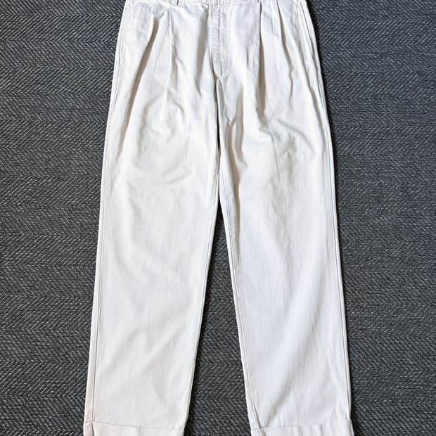 (36) 90s 폴로 랄프로렌 HAMMOND 더블 플리츠 치노팬츠