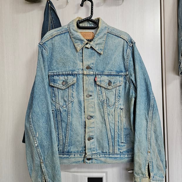 80s 미제 타입3 리바이스 데님 트러커 44r 청자켓