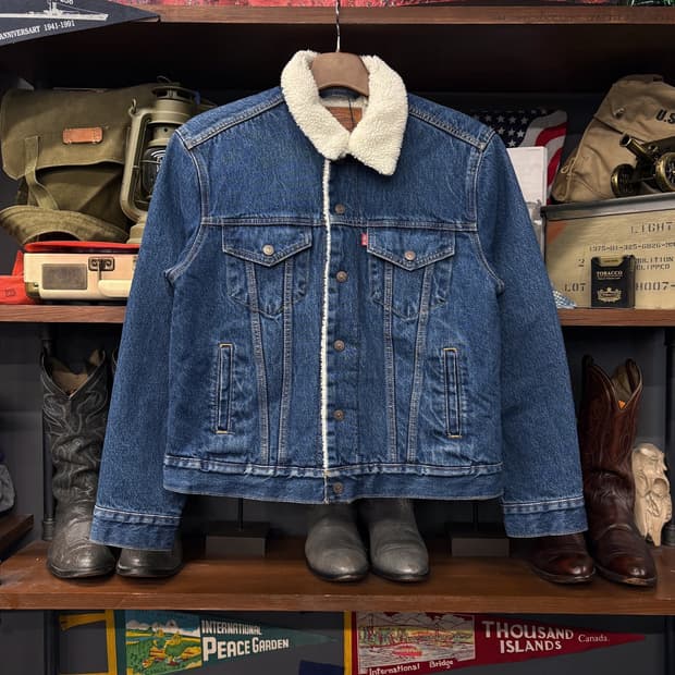 리바이스 쉐르파 타입3 보아라이닝 데님 트러커 자켓 중청 N286