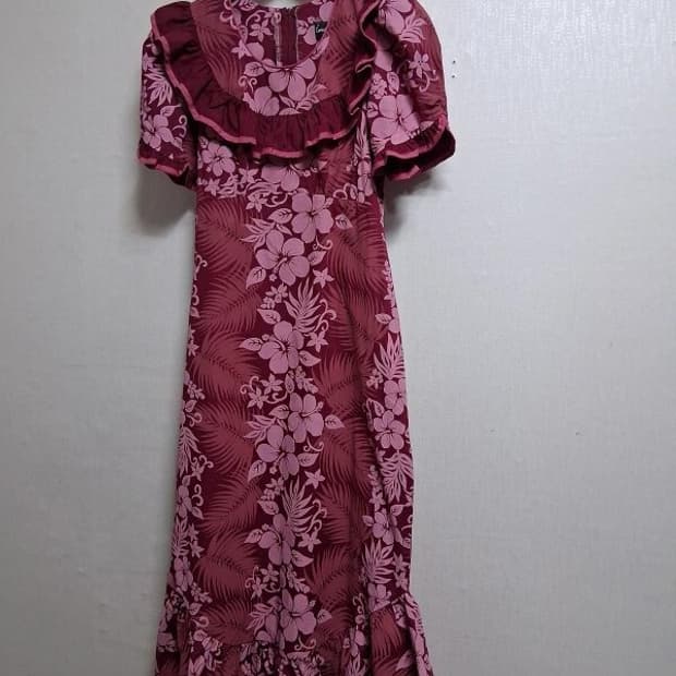 하와이 Carol Bennett 하와이안 훌라원피스 코스프레 여성xxs
