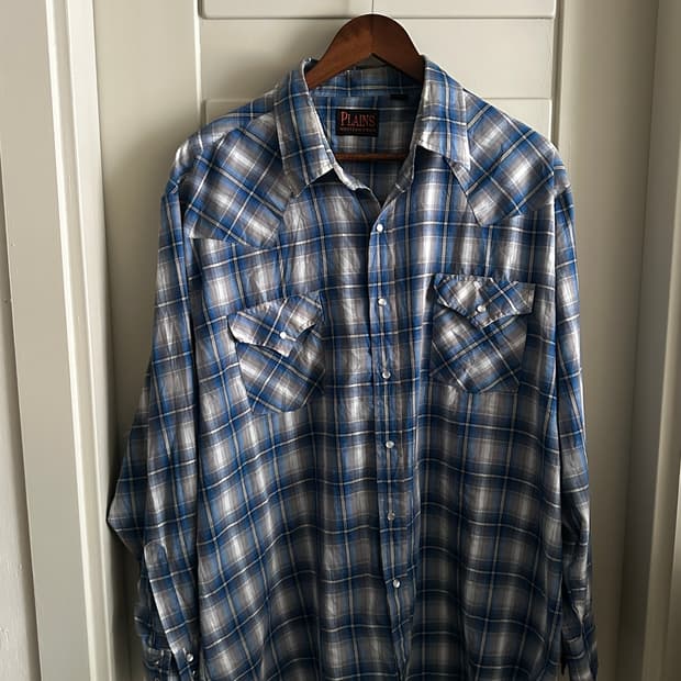 PLAINS Western Wear Check Shirt 웨스턴셔츠