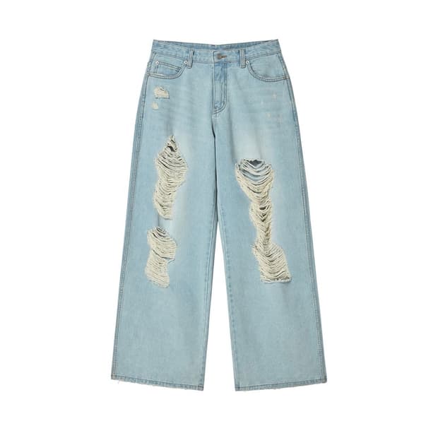 파이시스 X Geunghee Destroyed Denim Pants s