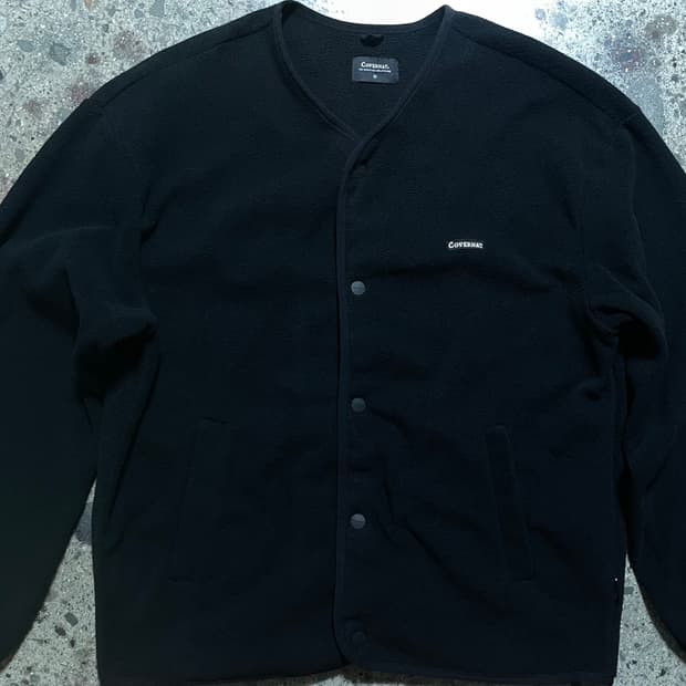 커버낫-플리스 카라리스 자켓(블랙)