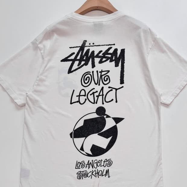 Stussy X Ourlegacy 스투시 X 아워레가시 화이트 티셔츠