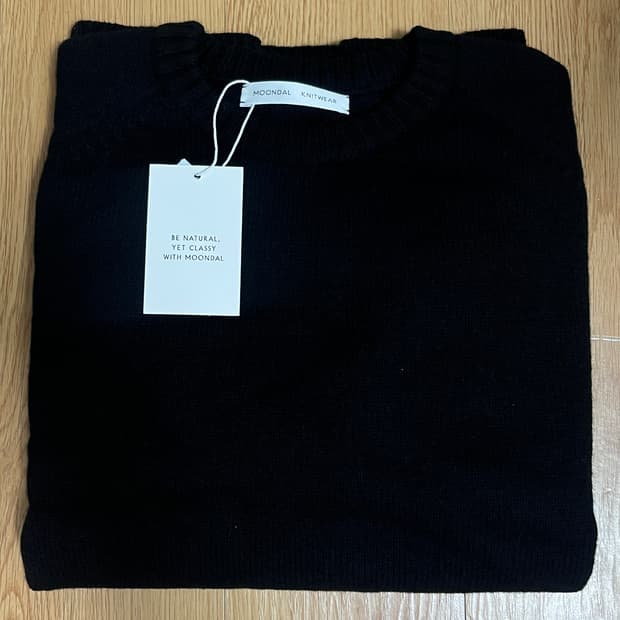 문달 니트 블랙