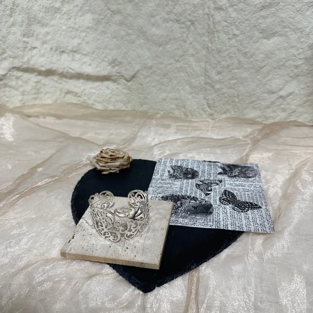 빈티지  토템 오픈 팔찌